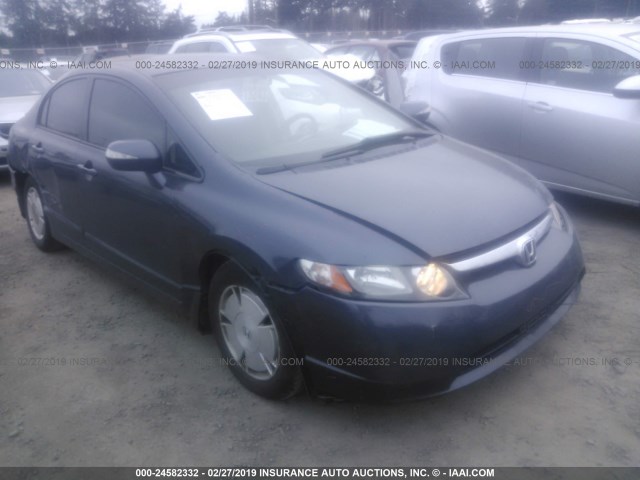 JHMFA36266S029158 - 2006 HONDA CIVIC HYBRID Dark Blue photo 1