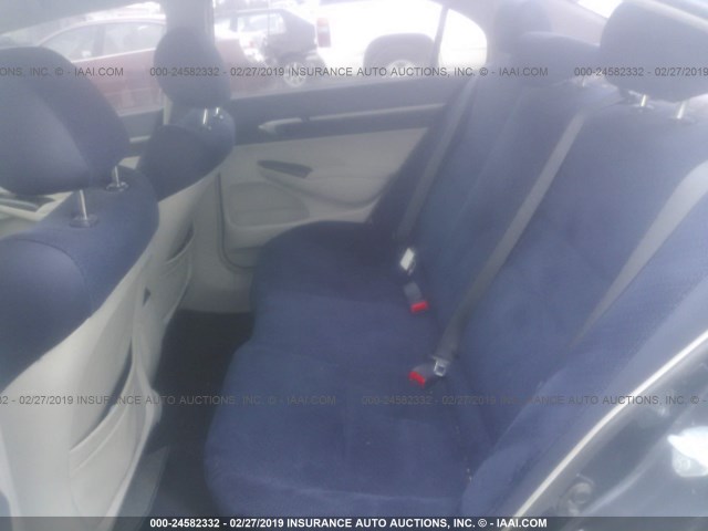 JHMFA36266S029158 - 2006 HONDA CIVIC HYBRID Dark Blue photo 8