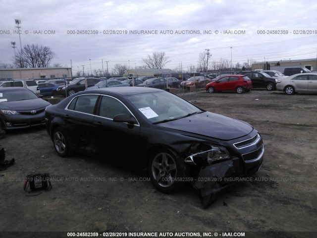 1G1ZB5EB2AF151650 - 2010 CHEVROLET MALIBU LS BLACK photo 1