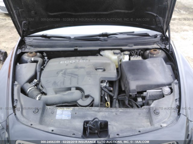 1G1ZB5EB2AF151650 - 2010 CHEVROLET MALIBU LS BLACK photo 10