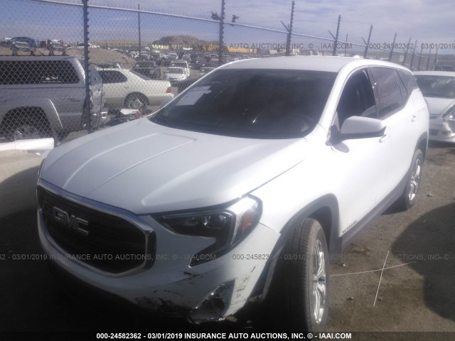 3GKALTEV6JL183768 - 2018 GMC TERRAIN SLE WHITE photo 2