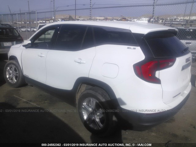 3GKALTEV6JL183768 - 2018 GMC TERRAIN SLE WHITE photo 3