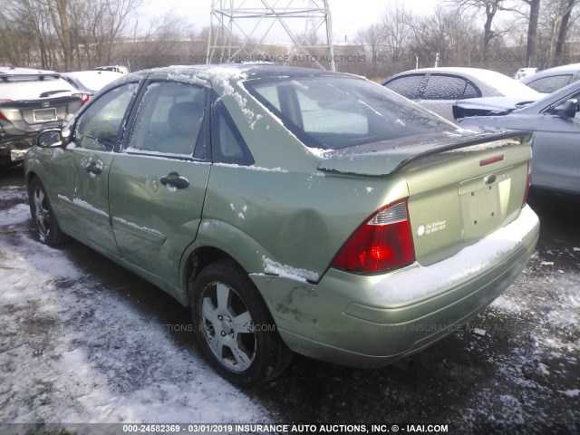 1FAHP34N37W193375 - 2007 FORD FOCUS ZX4/S/SE/SES 绿色 照片 3