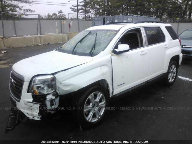 2GKFLTEK0H6343699 - 2017 GMC TERRAIN SLE WHITE photo 2