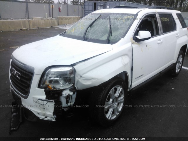 2GKFLTEK0H6343699 - 2017 GMC TERRAIN SLE WHITE photo 6