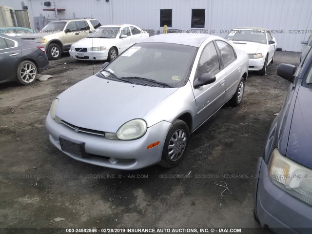 1B3ES46C6YD737797 - 2000 DODGE NEON ES SILVER photo 2