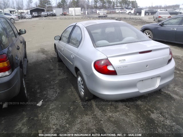 1B3ES46C6YD737797 - 2000 DODGE NEON ES SILVER photo 3