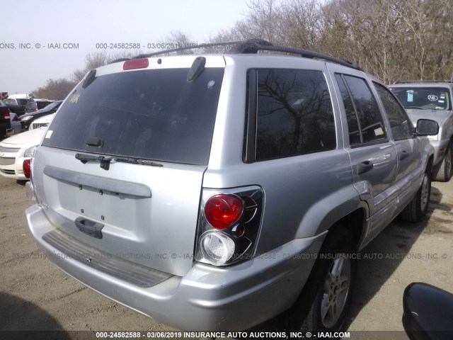 1J4GX48S14C179817 - 2004 JEEP GRAND CHEROKEE LAREDO/COLUMBIA/FREEDOM 银色 照片 4