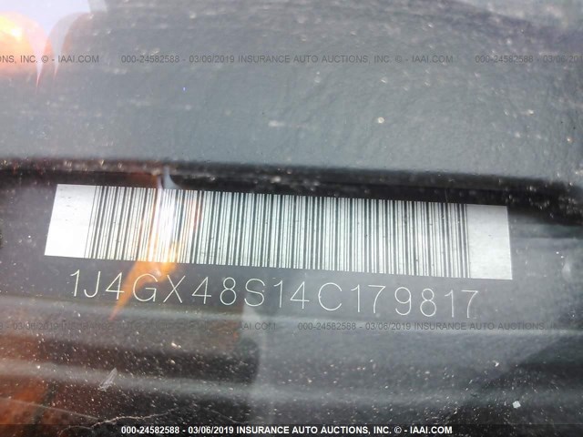 1J4GX48S14C179817 - 2004 JEEP GRAND CHEROKEE LAREDO/COLUMBIA/FREEDOM 银色 照片 9