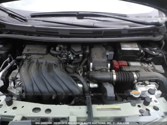 3N1CE2CP3HL374395 - 2017 NISSAN VERSA NOTE S/S PLUS/SV/SL/SR GRAY photo 10