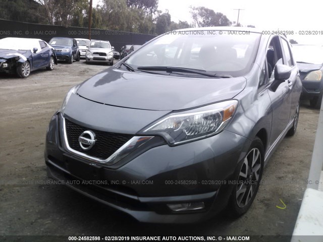3N1CE2CP3HL374395 - 2017 NISSAN VERSA NOTE S/S PLUS/SV/SL/SR GRAY photo 2