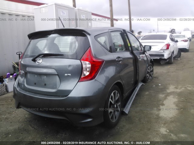 3N1CE2CP3HL374395 - 2017 NISSAN VERSA NOTE S/S PLUS/SV/SL/SR GRAY photo 4