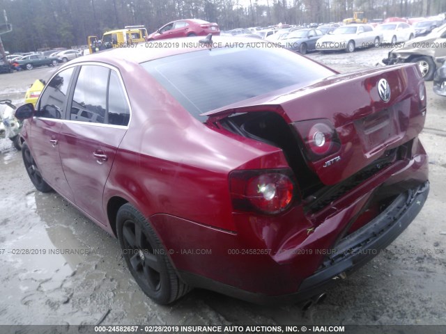 3VWRM71K38M056220 - 2008 VOLKSWAGEN JETTA SE/SEL RED photo 3