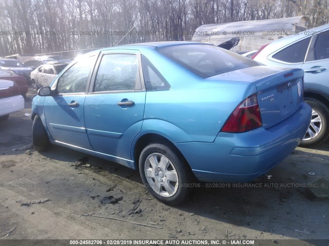 1FAHP34N37W364500 - 2007 FORD FOCUS ZX4/S/SE/SES 蓝色 照片 3