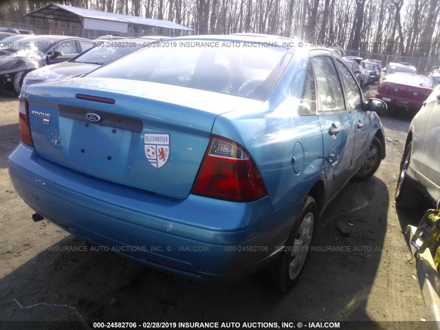 1FAHP34N37W364500 - 2007 FORD FOCUS ZX4/S/SE/SES 蓝色 照片 4