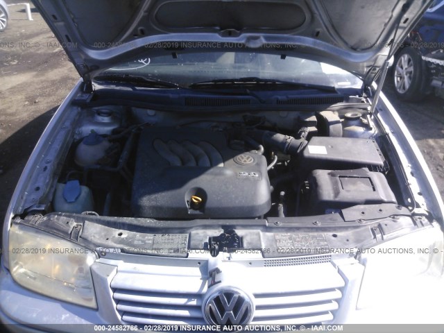 3VWRK69M53M149772 - 2003 VOLKSWAGEN JETTA GL SILVER photo 10