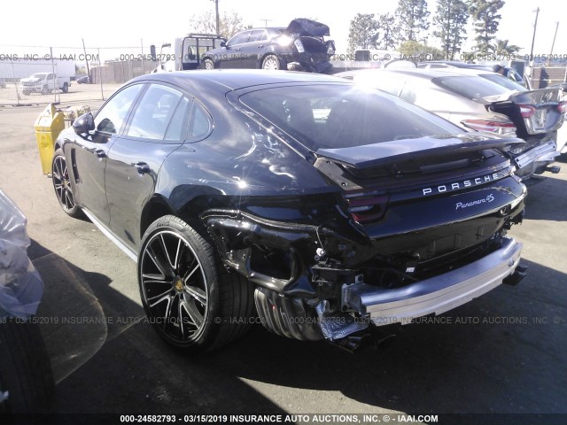 WP0AB2A75JL133570 - 2018 PORSCHE PANAMERA 4S BLACK photo 3