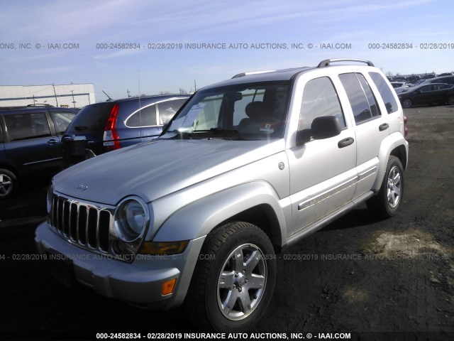 1J4GL58K37W575574 - 2007 JEEP LIBERTY LIMITED SILVER photo 2