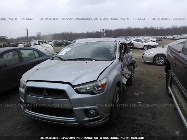 JA4AP4AU9BZ001438 - 2011 MITSUBISHI OUTLANDER SPORT SE SILVER photo 6