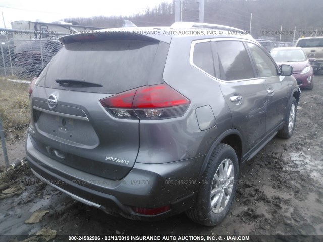 KNMAT2MV2HP577631 - 2017 NISSAN ROGUE S/SV GRAY photo 4