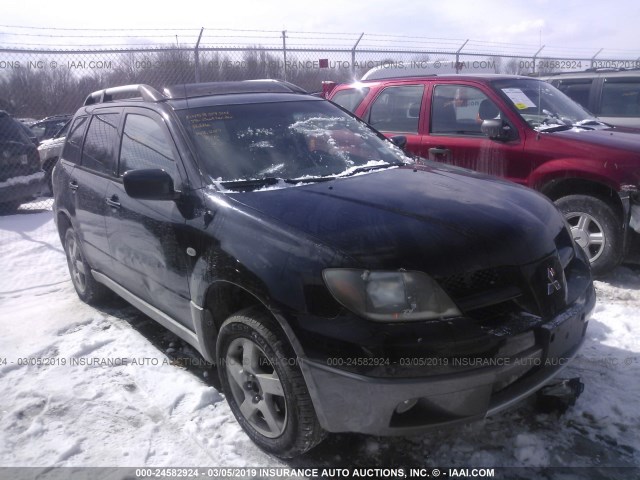 JA4LZ41GX3U070778 - 2003 MITSUBISHI OUTLANDER XLS BLACK photo 1