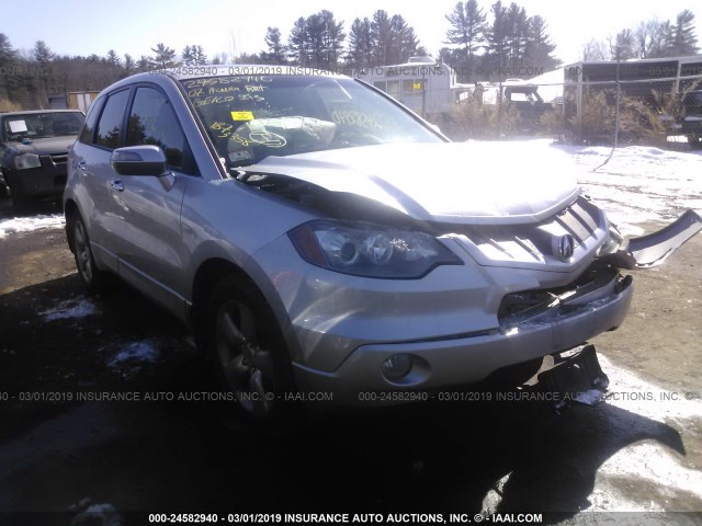 5J8TB18277A008458 - 2007 ACURA RDX SILVER photo 1