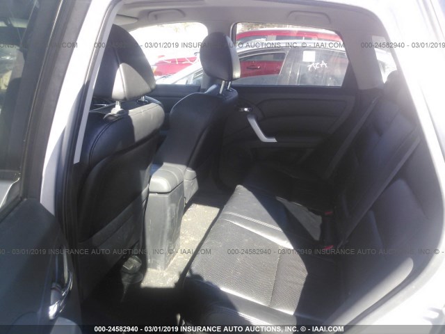 5J8TB18277A008458 - 2007 ACURA RDX SILVER photo 8