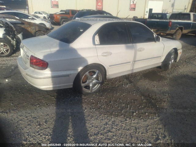 KMHWF35H03A787132 - 2003 HYUNDAI SONATA GLS/LX WHITE photo 4