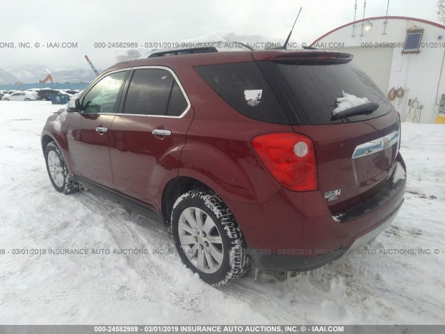 2CNFLGEW4A6306629 - 2010 CHEVROLET EQUINOX LTZ RED photo 3