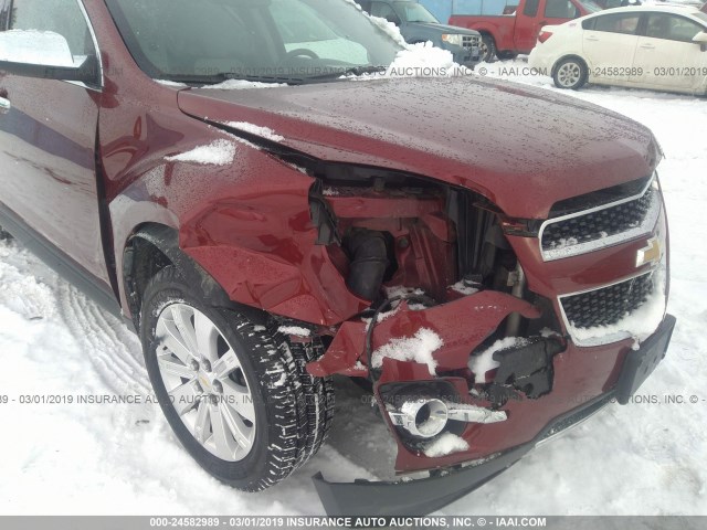 2CNFLGEW4A6306629 - 2010 CHEVROLET EQUINOX LTZ RED photo 6