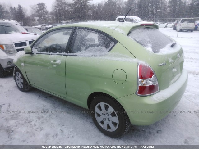 KMHCM3AC3AU185601 - 2010 HYUNDAI Accent BLUE/GS GREEN photo 3