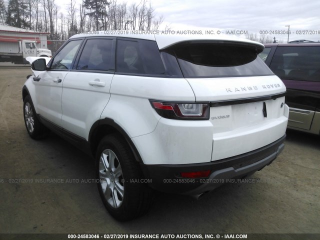 SALVP2RXXKH347765 - 2019 LAND ROVER RANGE ROVER EVOQU SE/SE PREMIUM WHITE photo 3