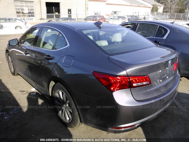 19UUB1F31KA006813 - 2019 ACURA TLX GRAY photo 3