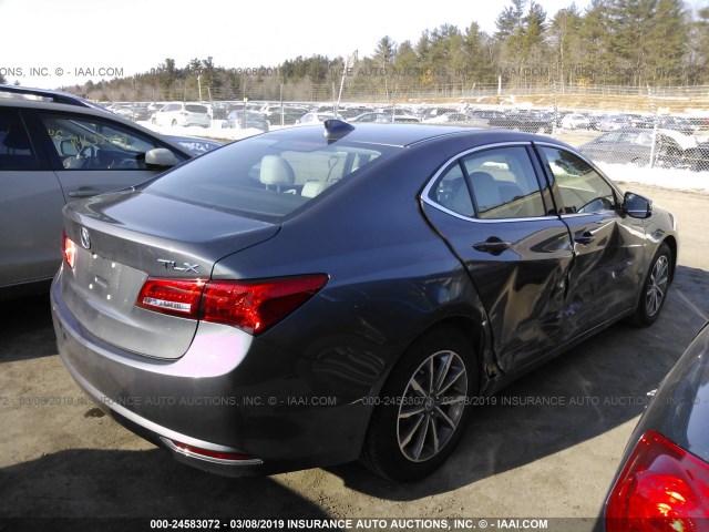 19UUB1F31KA006813 - 2019 ACURA TLX GRAY photo 4