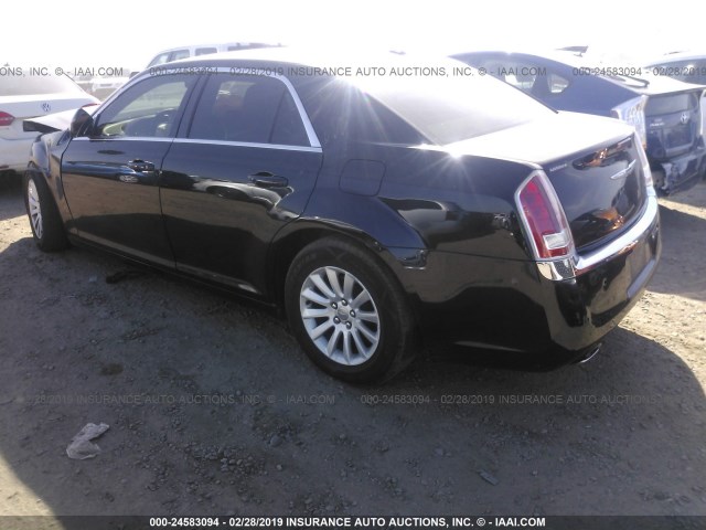 2C3CCAAG5DH727064 - 2013 CHRYSLER 300 BLACK photo 3