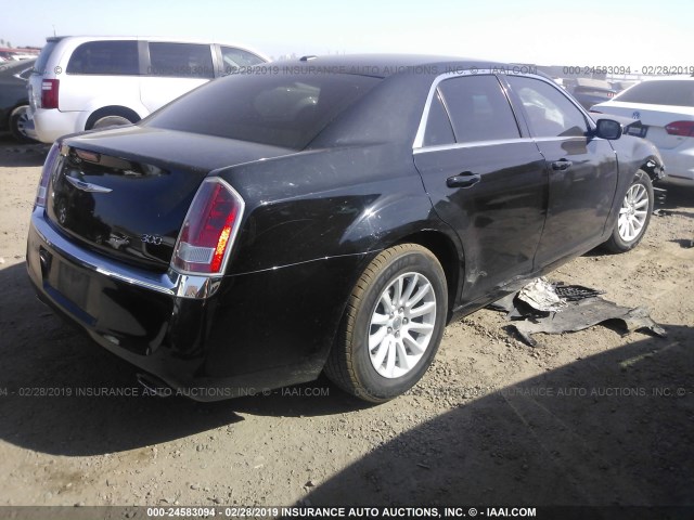 2C3CCAAG5DH727064 - 2013 CHRYSLER 300 BLACK photo 4