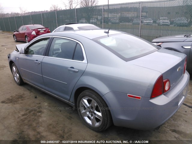1G1ZH57B484223210 - 2008 CHEVROLET MALIBU 1LT GRAY photo 3