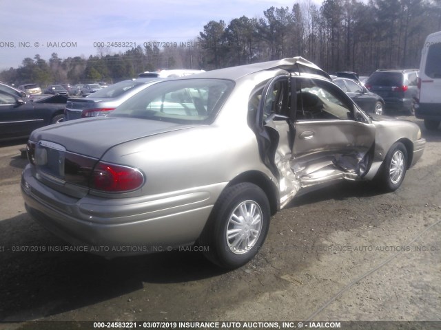 1G4HR54K744138744 - 2004 BUICK LESABRE LIMITED GOLD photo 4