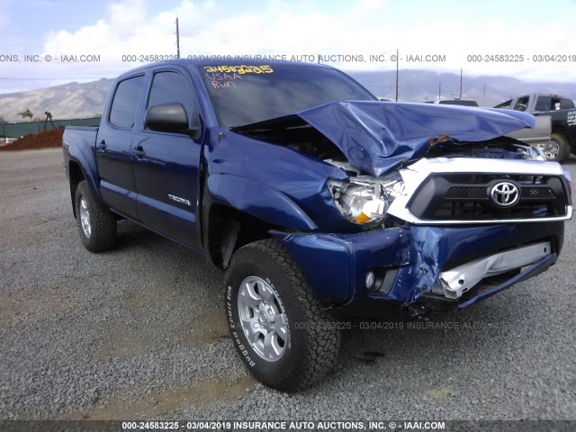 5TFLU4ENXEX102448 - 2014 TOYOTA TACOMA DOUBLE CAB 蓝色 照片 1