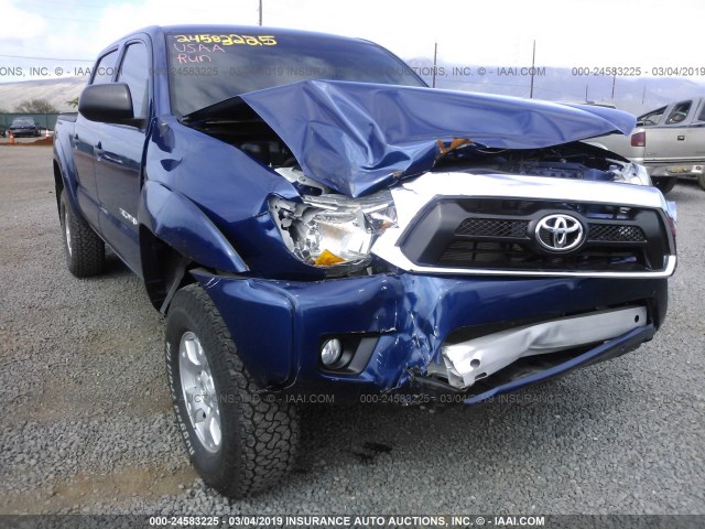 5TFLU4ENXEX102448 - 2014 TOYOTA TACOMA DOUBLE CAB 蓝色 照片 6