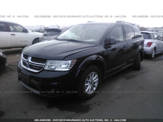 3C4PDCBG4JT521709 - 2018 DODGE JOURNEY SXT BLACK photo 2