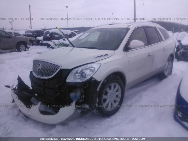 5GAKVDED5CJ398920 - 2012 BUICK ENCLAVE WHITE photo 2