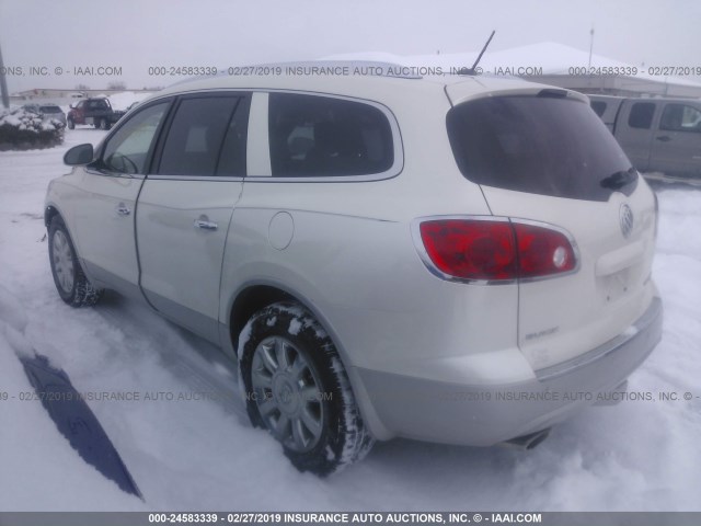 5GAKVDED5CJ398920 - 2012 BUICK ENCLAVE WHITE photo 3