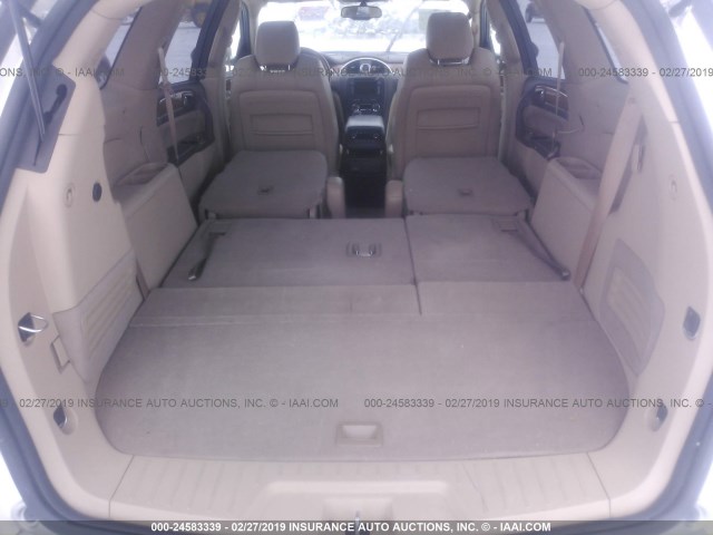5GAKVDED5CJ398920 - 2012 BUICK ENCLAVE WHITE photo 8