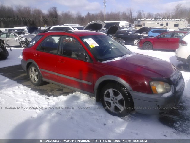 JF1GG68534H819952 - 2004 SUBARU IMPREZA OUTBACK SPORT RED photo 1