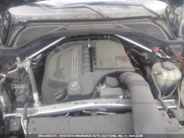 5UXKR2C57H0U20334 - 2017 BMW X5 SDRIVE35I BLACK photo 10