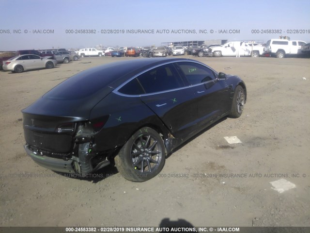 5YJ3E1EA2JF037348 - 2018 TESLA MODEL 3 GRAY photo 4