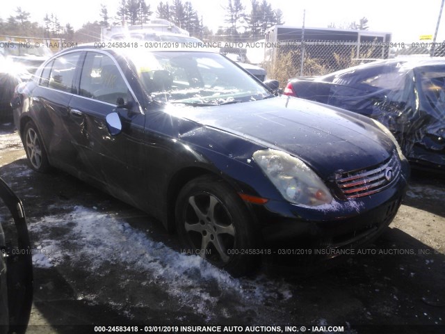 JNKCV51F44M708733 - 2004 INFINITI G35 BLACK photo 1