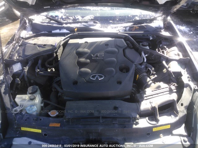 JNKCV51F44M708733 - 2004 INFINITI G35 BLACK photo 10