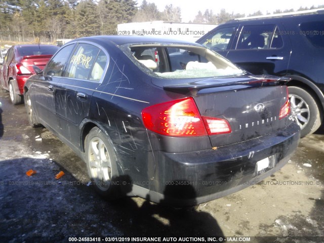 JNKCV51F44M708733 - 2004 INFINITI G35 BLACK photo 3